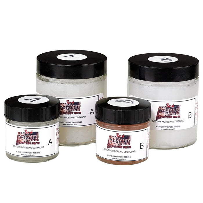 3rd Degree Light Silicone Kit - special effects silicone makeup kit for prosthetics and face painting