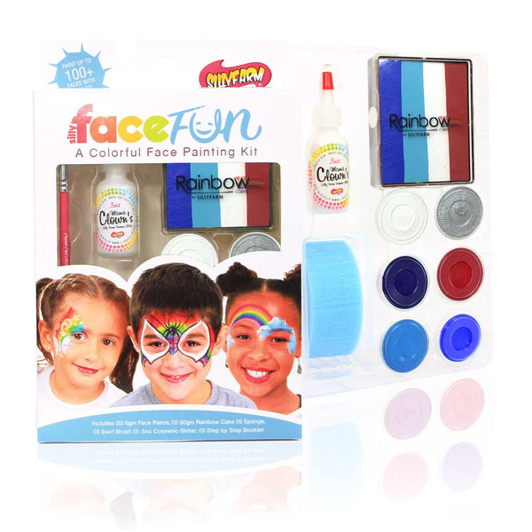 4th of July Silly Face Fun Rainbow Kit, Silly Farm Supplies
