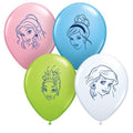 5" Disney Princess Assortment Printed Latex Balloons 100 pk