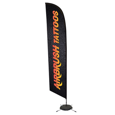 Airbrush Tattoos Flag Banner- Words Only