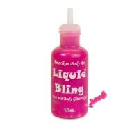 Amerikan Body Art Liquid Bling Electric Pink .5oz - Silly Farm Supplies