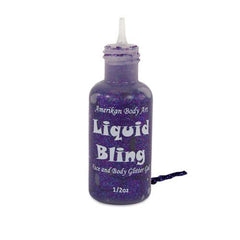 Amerikan Body Art Liquid Bling Fiesta Purple .5oz - Silly Farm Supplies