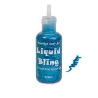 Amerikan Body Art Liquid Bling Royal Blue .5oz - Silly Farm Supplies