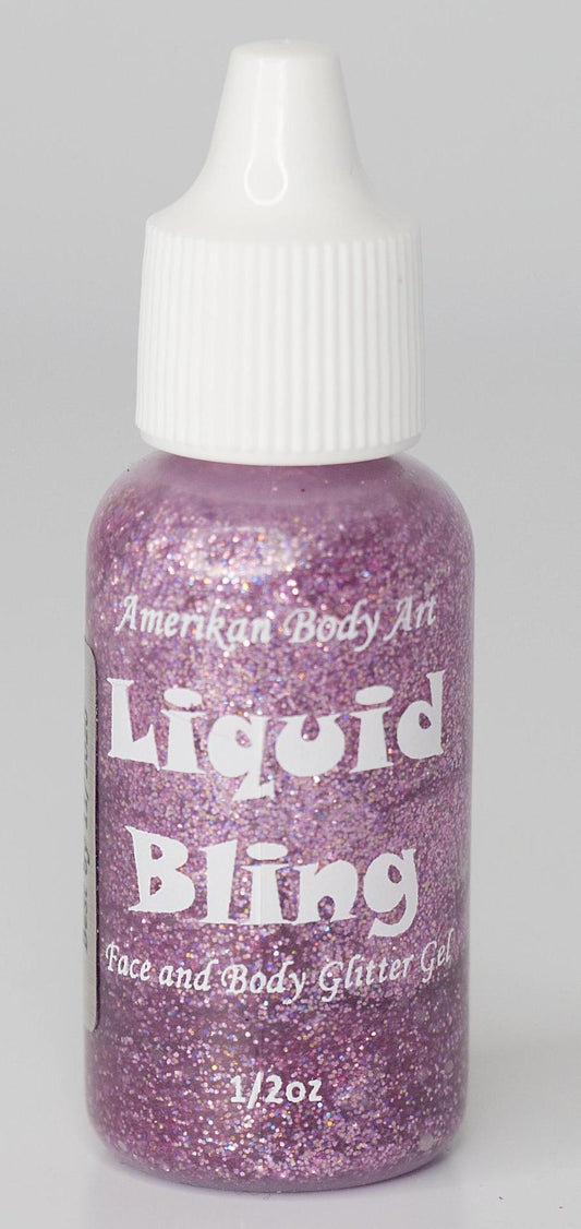 Amerikan Body Art Liquid Bling Tickled Pink .5oz - Silly Farm Supplies