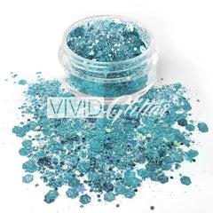 Angelic Ice Loose Glitter Jar 7.5g by Vivid Glitter - Silly Farm Supplies