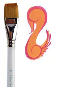 Aqualon 1" Flat Shader Brush (2700) - Silly Farm Supplies