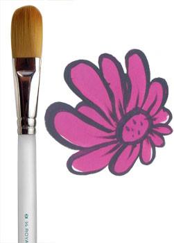 Aqualon 3/4" Body Filbert Brush (2950) - Silly Farm Supplies