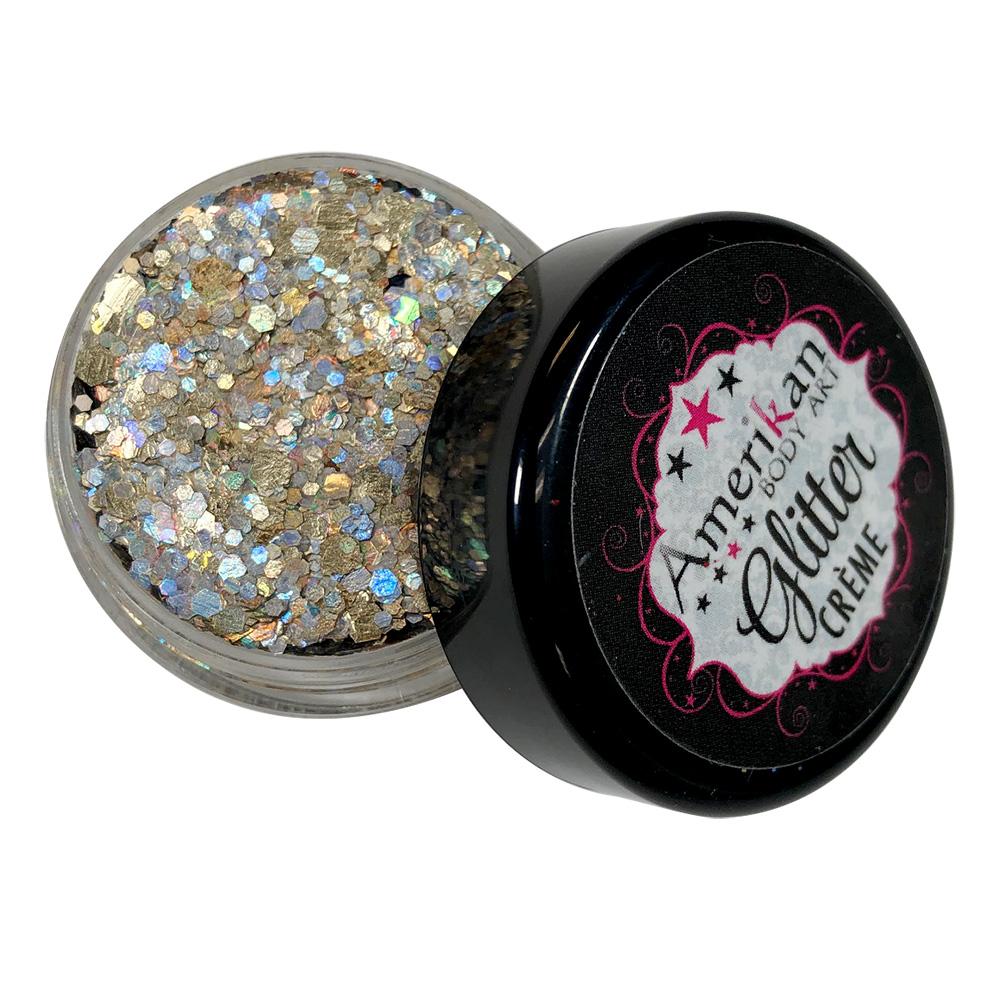 Asteroid Glitter Creme 15g Jar by Amerikan Body Art - Silly Farm Supplies