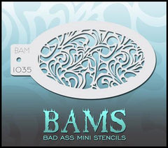 BAM1035 Bad Ass Mini Stencil - Silly Farm Supplies