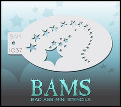 BAM1037 Bad Ass Mini Stencil - Silly Farm Supplies