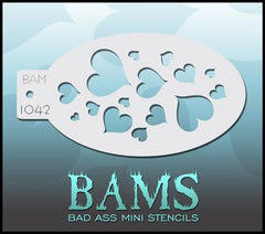 BAM1042 Bad Ass Mini Stencil - Silly Farm Supplies