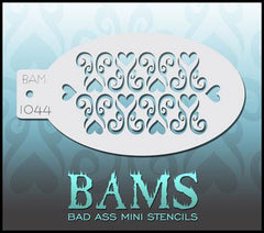 BAM1044 Bad Ass Mini Stencil - Silly Farm Supplies