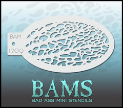 BAM1209 Bad Ass Mini Stencil - Silly Farm Supplies
