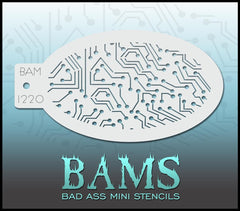 BAM1220 Bad Ass Mini Stencil - Silly Farm Supplies