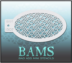 BAM1307 Bad Ass Mini Stencil - Silly Farm Supplies