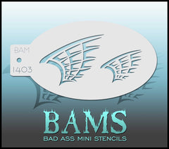 BAM1403 Bad Ass Mini Stencil - Silly Farm Supplies