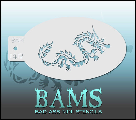 BAM1412 Bad Ass Mini Stencil - Silly Farm Supplies