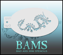 BAM1412 Bad Ass Mini Stencil - Silly Farm Supplies