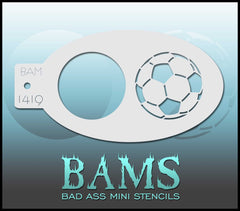 BAM1419 Bad Ass Mini Stencil - Silly Farm Supplies