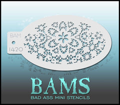 BAM1420 Bad Ass Mini Stencil - Silly Farm Supplies