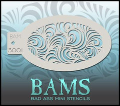 BAM3001 Bad Ass Mini Stencil - Silly Farm Supplies
