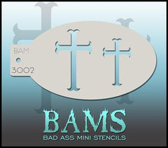 BAM3002 Bad Ass Mini Stencil - Silly Farm Supplies