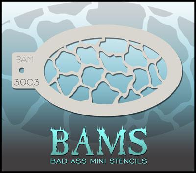 BAM3003 Bad Ass Mini Stencil - Silly Farm Supplies