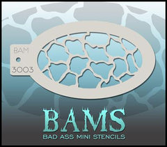 BAM3003 Bad Ass Mini Stencil - Silly Farm Supplies