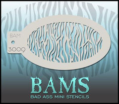 BAM3009 Bad Ass Mini Stencil - Silly Farm Supplies
