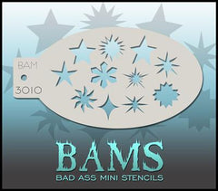BAM3010 Bad Ass Mini Stencil - Silly Farm Supplies