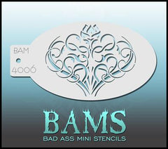 BAM4006 Bad Ass Mini Stencil - Silly Farm Supplies