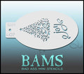 BAMH07 Bad Ass Mini Holiday Stencil