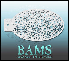 BAMH11 Bad Ass Mini Holiday Stencil - Silly Farm Supplies