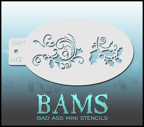 BAMH12 Bad Ass Mini Holiday Stencil