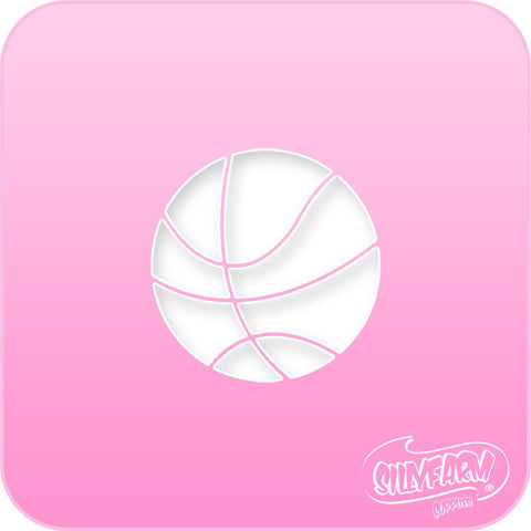 Basketball Pink Power Stencil