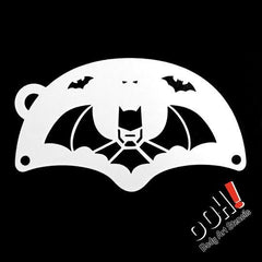 Bat Hero Mask Face Paint Stencil by Ooh! Body Art (K03) - Silly Farm Supplies