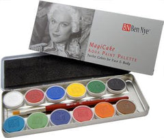 Ben Nye 12-Color MagiCake Aqua Paint Palette (CFK-12) - Silly Farm Supplies