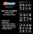 Best of Glimmer Stencil Collection with Design Sheets