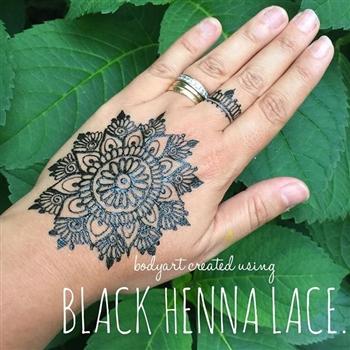 Black Henna Lace- .5oz bottle with tip - Silly Farm Supplies