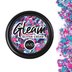 Blazin Unicorn Gleam Chunky Glitter Cream 10g Jar by Vivid Glitter - Silly Farm Supplies
