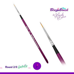 Blazing Brush DETAILS Round #2/0 Brush by Marcela Bustamante - Silly Farm Supplies