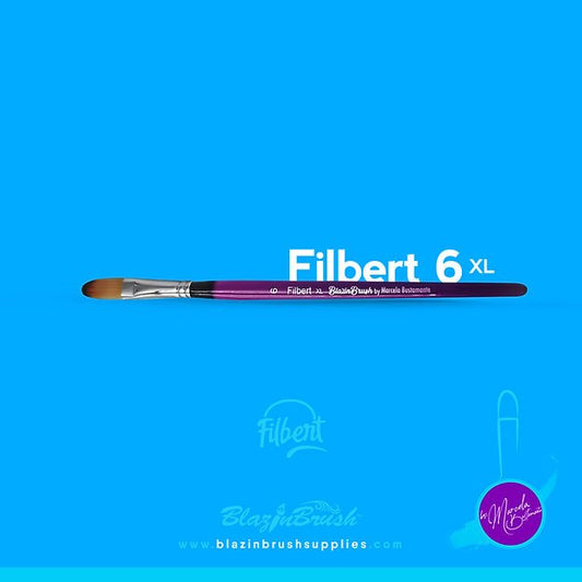 Blazing Brush FILBERT Brush 6XL by Marcela Bustamante - Silly Farm Supplies