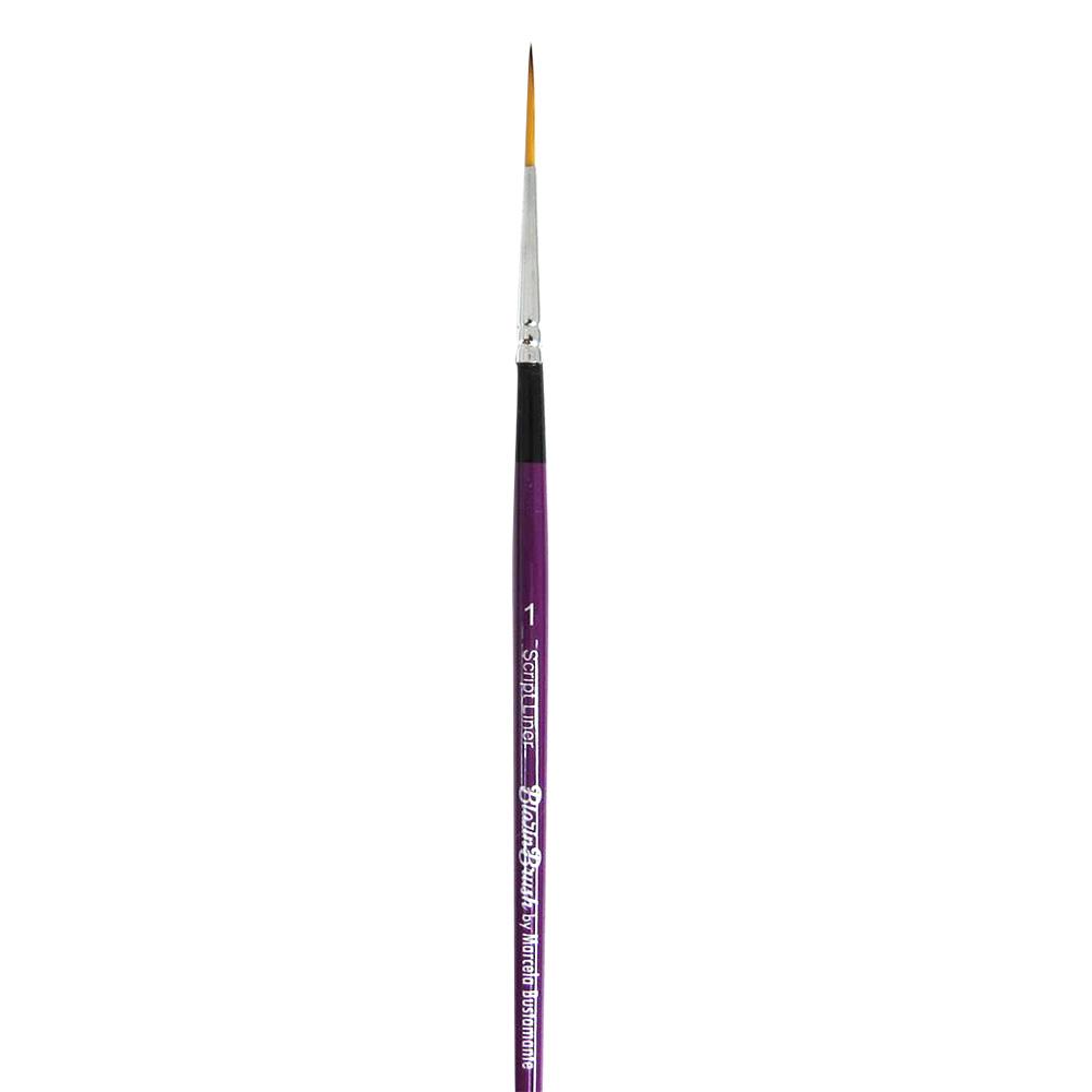Blazing Brush Script Liner 1 Brush by Marcela Bustamante - Silly Farm Supplies