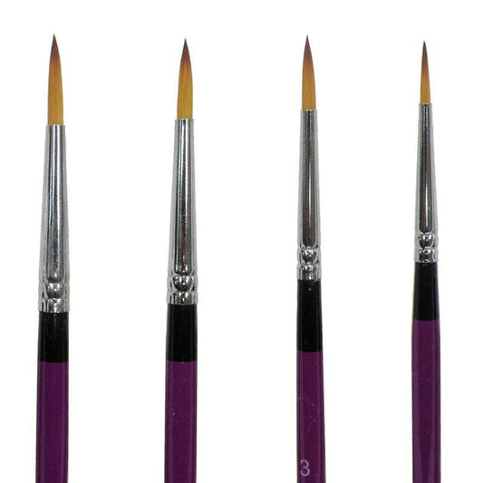 Blazing Brush Set 4 Round by Marcela Bustamante - Silly Farm Supplies