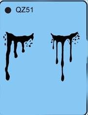 Bloody Eyes QuickEZ Stencil - Silly Farm Supplies