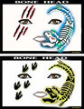 Bone Head Stencil Eyes Stencil