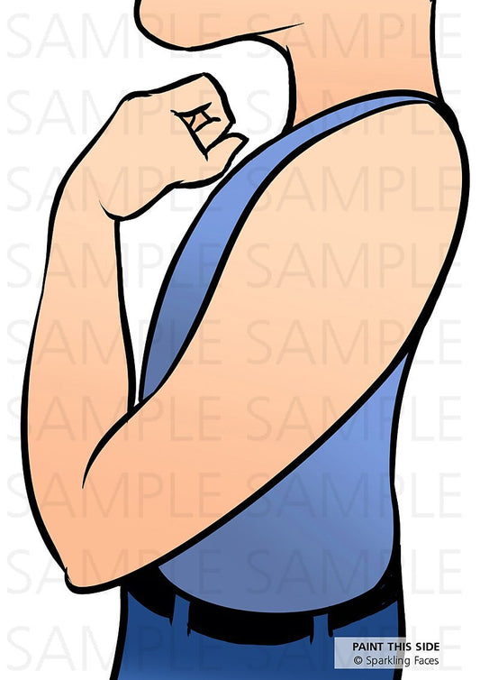 Boy's Upper Arm Sparkling Faces Practice Board by Svetlana Keller - Silly Farm Supplies