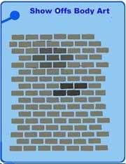 Bricks QuickEZ Stencil - Silly Farm Supplies