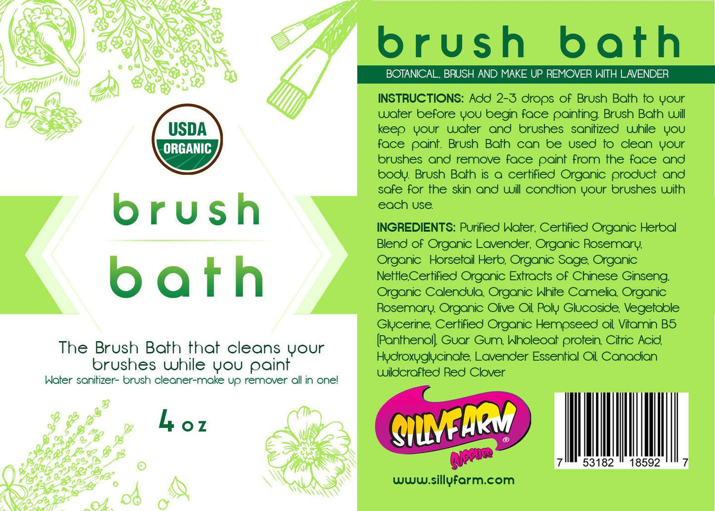 Brush Bath Set - Silly Farm Supplies
