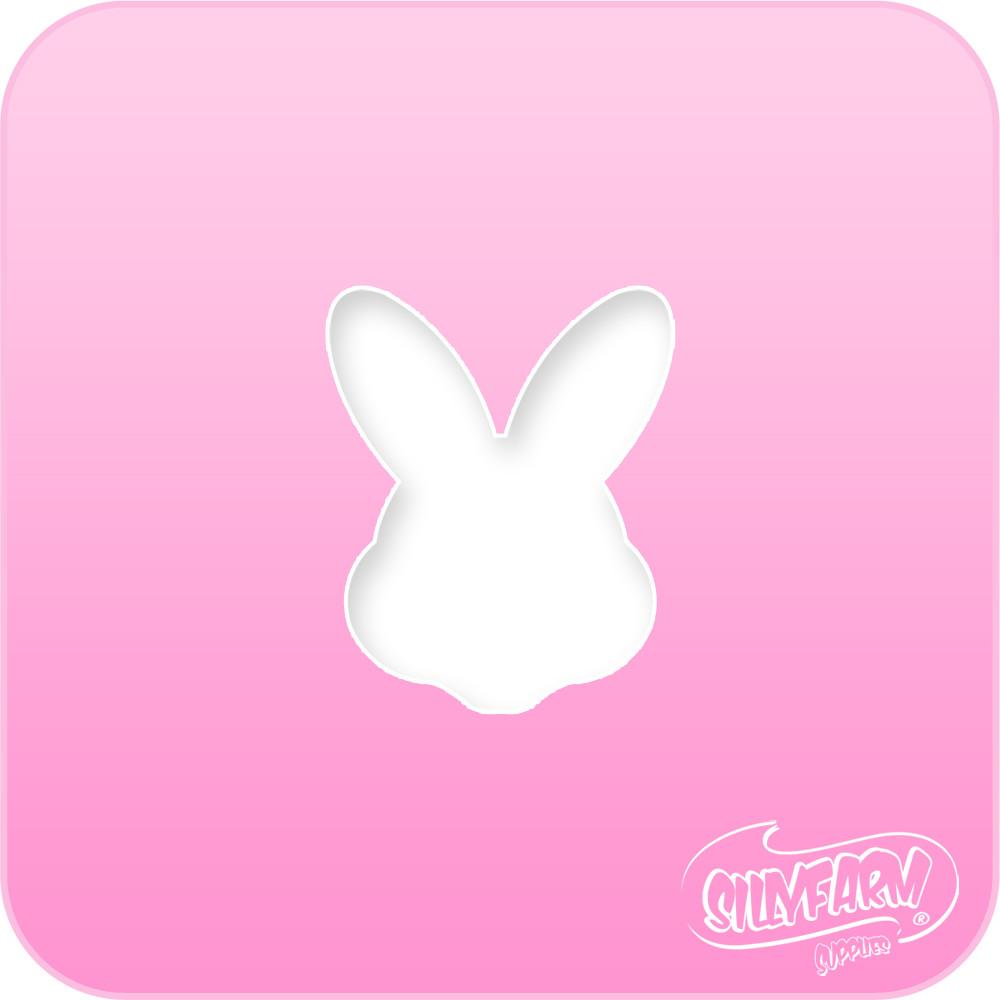 Bunny Head Pink Power Stencil - Silly Farm Supplies
